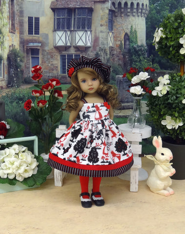 Tulgey Wood - dress, hat, tights & shoes for Little Darling Doll or 33cm BJD