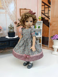 Twilight Song - dress, tights & shoes for Little Darling Doll or other 33cm BJD