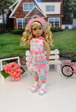 Twitterpated - romper, kerchief, socks & shoes for Little Darling Doll