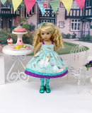 Unicorn Meadow - dress, tights & shoes for Little Darling Doll or 33cm BJD