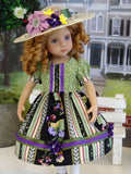Valley Vineyard - dress, hat, tights & shoes for Little Darling Doll