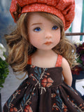 Vintage Floral - dress, jacket, hat, socks & shoes for Little Darling Doll or 33cm BJD