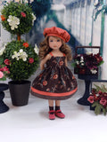 Vintage Floral - dress, jacket, hat, socks & shoes for Little Darling Doll or 33cm BJD