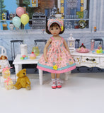 Vintage Playtime - dress, kerchief, socks & shoes for Little Darling Doll or 33cm BJD