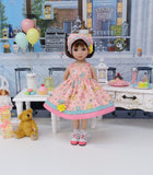 Vintage Playtime - dress, kerchief, socks & shoes for Little Darling Doll or 33cm BJD