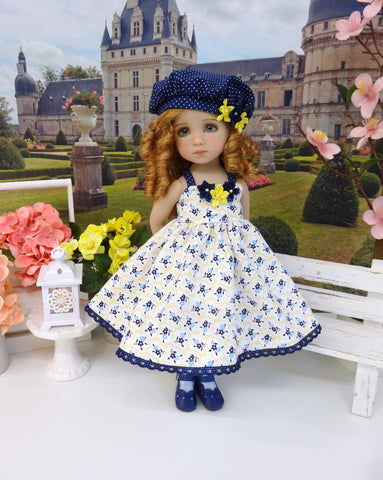 Tenue Poivre blanc chapeau pour poupée Little Darling - Magda Dolls