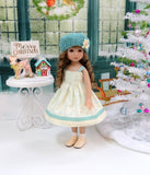 Vintage Reindeer - dress, knit hat, socks & shoes for Little Darling Doll or 33cm BJD