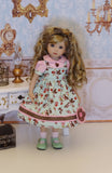 Vintage Robin - dress, blouse, socks & shoes for Little Darling Doll or 33cm BJD