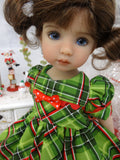 Whoville Plaid - dress, tights & shoes for Little Darling Doll or other 33cm BJD