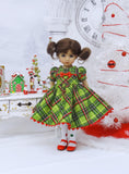 Whoville Plaid - dress, tights & shoes for Little Darling Doll or other 33cm BJD