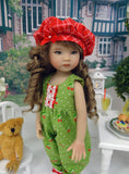 Wild Cherry - romper, jacket, hat, socks & shoes for Little Darling Doll or 33cm BJD