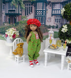 Wild Cherry - romper, jacket, hat, socks & shoes for Little Darling Doll or 33cm BJD
