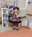 Wild Child - babydoll top, bloomers, hat & sandals for Little Darling Doll or 33cm BJD