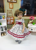 Wild Rosebud - dress, tights & shoes for Little Darling Doll or other 33cm BJD