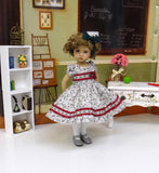 Wild Rosebud - dress, tights & shoes for Little Darling Doll or other 33cm BJD