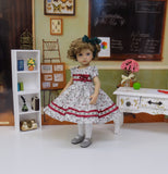 Wild Rosebud - dress, tights & shoes for Little Darling Doll or other 33cm BJD