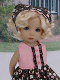Wildflowers in Pink - dress, kerchief & sandals for Little Darling Doll