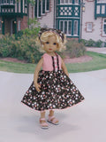 Wildflowers in Pink - dress, kerchief & sandals for Little Darling Doll