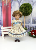 Willow Branch - dress, tights & shoes for Little Darling Doll or 33cm BJD