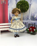 Willow Branch - dress, tights & shoes for Little Darling Doll or 33cm BJD
