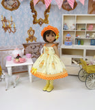 Winnie the Pooh - dress, hat, tights & shoes for Little Darling Doll or 33cm BJD