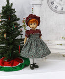Winter Berries - dress, hat, tights & shoes for Little Darling Doll or 33cm BJD