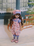 Winter Bunnies - romper, hat, tights & shoes for Little Darling Doll or 33cm BJD