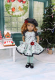 Winter Chickadee - dress, beret, tights & shoes for Little Darling Doll or other 33cm BJD