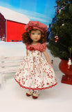 Winter Cranberries - dress, hat, socks & shoes for Little Darling Doll or other 33cm BJD