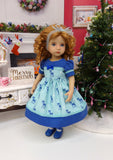 Winter Deer - dress, tights & shoes for Little Darling Doll or other 33cm BJD