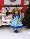 Winter Deer - dress, tights & shoes for Little Darling Doll or other 33cm BJD