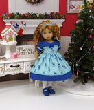 Winter Deer - dress, tights & shoes for Little Darling Doll or other 33cm BJD