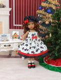 Winter Scottie - dress, hat, socks & shoes for Little Darling Doll or 33cm BJD