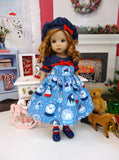 Winter Snow Globe - dress, hat, tights & shoes for Little Darling Doll or other 33cm BJD