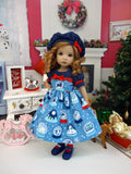 Winter Snow Globe - dress, hat, tights & shoes for Little Darling Doll or other 33cm BJD