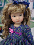 Winter Tapestry - dress, tights & shoes for Little Darling Doll or 33cm BJD