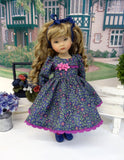 Winter Tapestry - dress, tights & shoes for Little Darling Doll or 33cm BJD