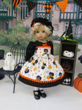 Witch's Cat - dress, hat, tights & shoes for Little Darling Doll or 33cm BJD