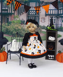 Witch's Cat - dress, hat, tights & shoes for Little Darling Doll or 33cm BJD