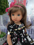 Wonderland Beauty - dress, tights & shoes for Little Darling Doll or other 33cm BJD