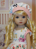 Wonderland Kawaii - dress, hat, tights & shoes for Little Darling Doll or 33cm BJD