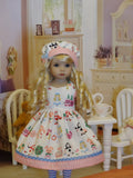 Wonderland Kawaii - dress, hat, tights & shoes for Little Darling Doll or 33cm BJD