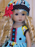 Wonderland Stories - dress, hat, tights & shoes for Little Darling Doll or 33cm BJD
