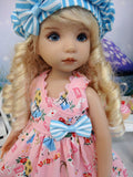 Wonderland Sweetie - dress, hat, & shoes for Little Darling Doll or 33cm BJD