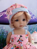 Wonderland Whimsy - babydoll top, bloomers, hat & sandals for Little Darling Doll