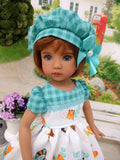 Woodland Critters - dress, hat, socks & shoes for Little Darling Doll or 33cm BJD