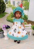 Woodland Critters - dress, hat, socks & shoes for Little Darling Doll or 33cm BJD