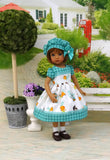 Woodland Critters - dress, hat, socks & shoes for Little Darling Doll or 33cm BJD