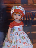 Woodland Matryoshka - dress, hat, tights & shoes for Little Darling Doll or 33cm BJD