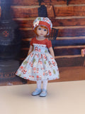 Woodland Matryoshka - dress, hat, tights & shoes for Little Darling Doll or 33cm BJD